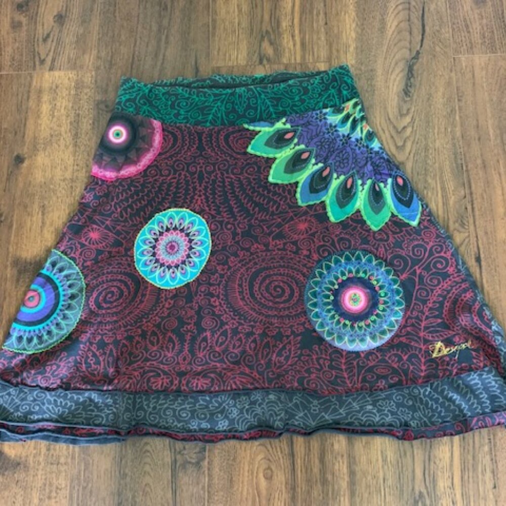 Desigual midi knit skirt size Medium